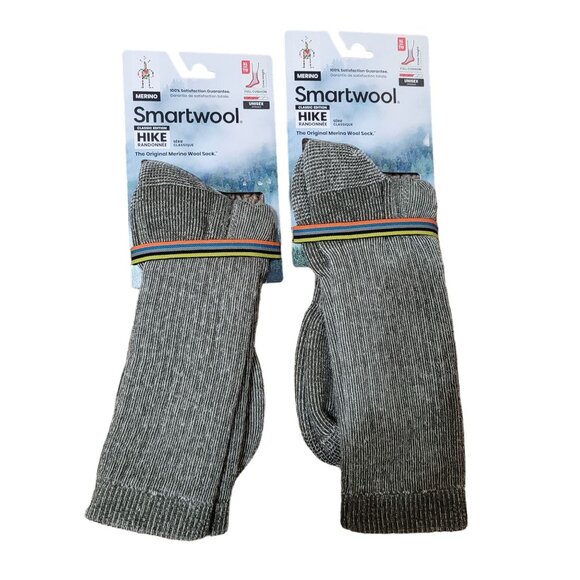Unisex Smartwool Full Cushion Crew Height Sage Hike Socks Size XL Mens 12-14.5 - Picture 2 of 9